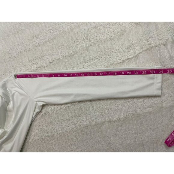Athleta Wick-It Swimsuit Bathing Suit Coverup Medium White Long Sleeve 581751 - Picture 8 of 8